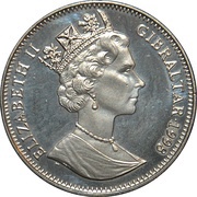1 Crown - Elizabeth II Octopus, fish and coral obverse image