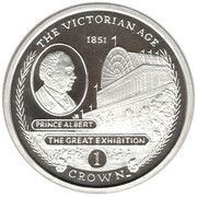 1 Crown - Elizabeth II The Great Exhibition, United Kingdom, 2001 reverse image