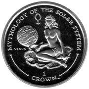 1 Crown - Elizabeth II Venus, United Kingdom, 2001 reverse image