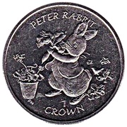 1 Crown - Elizabeth II Peter Rabbit, United Kingdom, 2003 reverse image