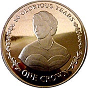 1 Crown - Elizabeth II 80 Glorious years, United Kingdom, 2006 reverse image