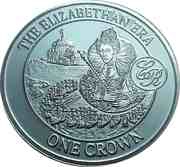 1 Crown - Elizabeth II Elizabeth I reverse image