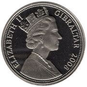 1 Crown - Elizabeth II The Great Fire of London obverse image