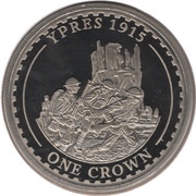1 Crown - Elizabeth II Ypres 1915, United Kingdom, 2014 reverse image