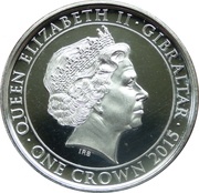 1 Crown - Elizabeth II Sir Winston Churchill obverse image