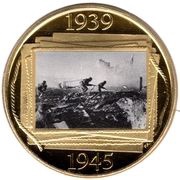 1 Crown - Elizabeth II Road to Victory - Battle of Stalingrad, United Kingdom, 2019 reverse image