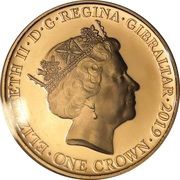 1 Crown - Elizabeth II Pearl Harbor obverse image