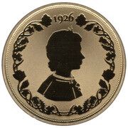 1 Crown - Elizabeth II Silhouettes - Second Portrait, United Kingdom, 2021 reverse image