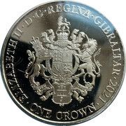 1 Crown - Elizabeth II Elvis Presley - All Shook Up obverse image