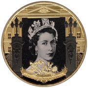 1 Crown - Elizabeth II Her Accession, United Kingdom, 2021 reverse image
