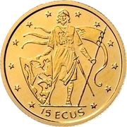 15 ECUs - Elizabeth II Henry the Lion / Heinrich der Löwe reverse image