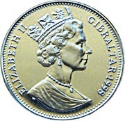 1 Royal - Elizabeth II Kissing Cherubs obverse image