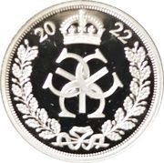 3 Pence - Elizabeth II Platinum Jubilee; Maundy Money, United Kingdom, 2022 reverse image