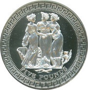 5 Pounds - Elizabeth II The Three Graces, United Kingdom, 2015 reverse image