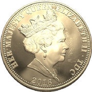 5 Pounds - Elizabeth II Queen and Prince Philip's 90th and 95th Birthdays obverse image