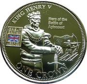 1 Crown - Elizabeth II King Henry V, United Kingdom, 2010 reverse image