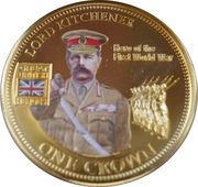 1 Crown - Elizabeth II Lord Kitchener; colour, United Kingdom, 2010 reverse image