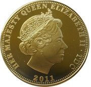 1 Crown - Elizabeth II William and Catherine meet - coloured obverse image