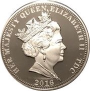 1 Crown - Elizabeth II 90th Birthday ; The Lion and The Unicorn obverse image