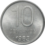 10 Centavos reverse image