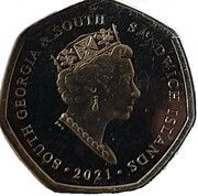50 Pence - Elizabeth II The Queens 95th Birthday obverse image