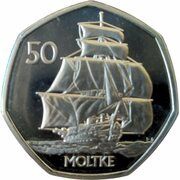 50 Pence - Elizabeth II Moltke, United Kingdom, 2022 reverse image