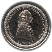 2 Pounds - Elizabeth II Captain James Cook, United Kingdom, 2000 reverse image