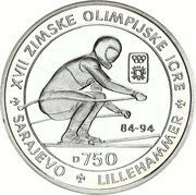 750 Dinara Olympics - Downhill Skiing reverse image