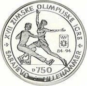 750 Dinara Olympics - Pairs Figure Skating reverse image