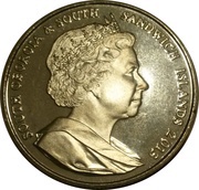 2 Pounds - Elizabeth II Centenary of Grytviken Church obverse image
