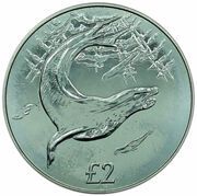 2 Pounds - Elizabeth II Leopard Seal reverse image