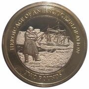 2 Pounds - Elizabeth II Swedish Antarctic expedition, United Kingdom, 2022 reverse image