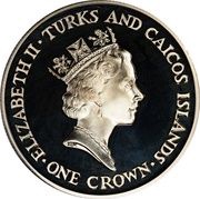 1 Crown - Elizabeth II 90th Birthday of the Queen Mother obverse image