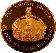5 Crowns - Elizabeth II Queen Victoria's Crown, United Kingdom, 2004 reverse image
