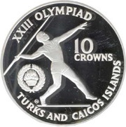 10 Crowns - Elizabeth II Javelin, United Kingdom, 1984 reverse image