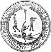 20 Crowns - Elizabeth II Rifle Shooting, Kayaking, Gymnastics, Basketball, United Kingdom, 1992 reverse image
