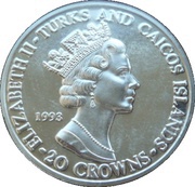 20 Crowns - Elizabeth II Coronation Anniversary obverse image
