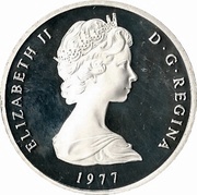 25 Crowns - Elizabeth II Silver Jubilee obverse image