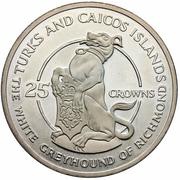 25 Crowns - Elizabeth II The White Greyhound of Richmond, United Kingdom, 1978 reverse image