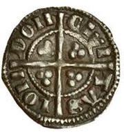 1 Farthing - Edward I Class 8, United Kingdom, 1294-1299 reverse image