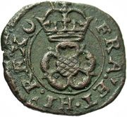 1 Farthing - Charles I Rose issue; type 4b, United Kingdom, 1636-1643 reverse image