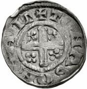 1 Penny - Henry III Short Cross type; class 7c, United Kingdom, 1216-1247 reverse image