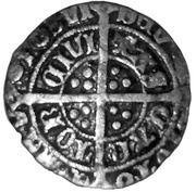 ½ Groat - Henry VII Facing bust; Canterbury mint, United Kingdom, 1493-1499 reverse image