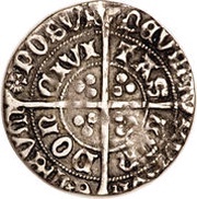 1 Groat - Richard III type 3; sun and rose, United Kingdom, 1483-1484 reverse image