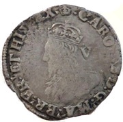 6 Pence - Charles I 4th bust; group D obverse image