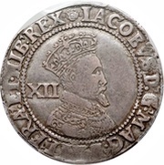 1 Shilling - James I 2nd issue; 3rd bust obverse image