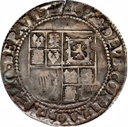 1 Shilling - James I 2nd issue; 5th bust, United Kingdom, 1606-1613 reverse image