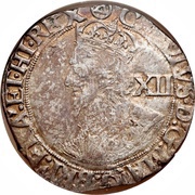 1 Shilling - Charles I Group F; 6th bust obverse image