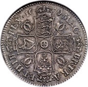 ½ Crown - Charles II 4th bust, United Kingdom, 1672-1684 reverse image