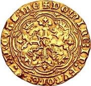 ½ Noble - Edward III Transitional treaty period, United Kingdom, 1361 reverse image